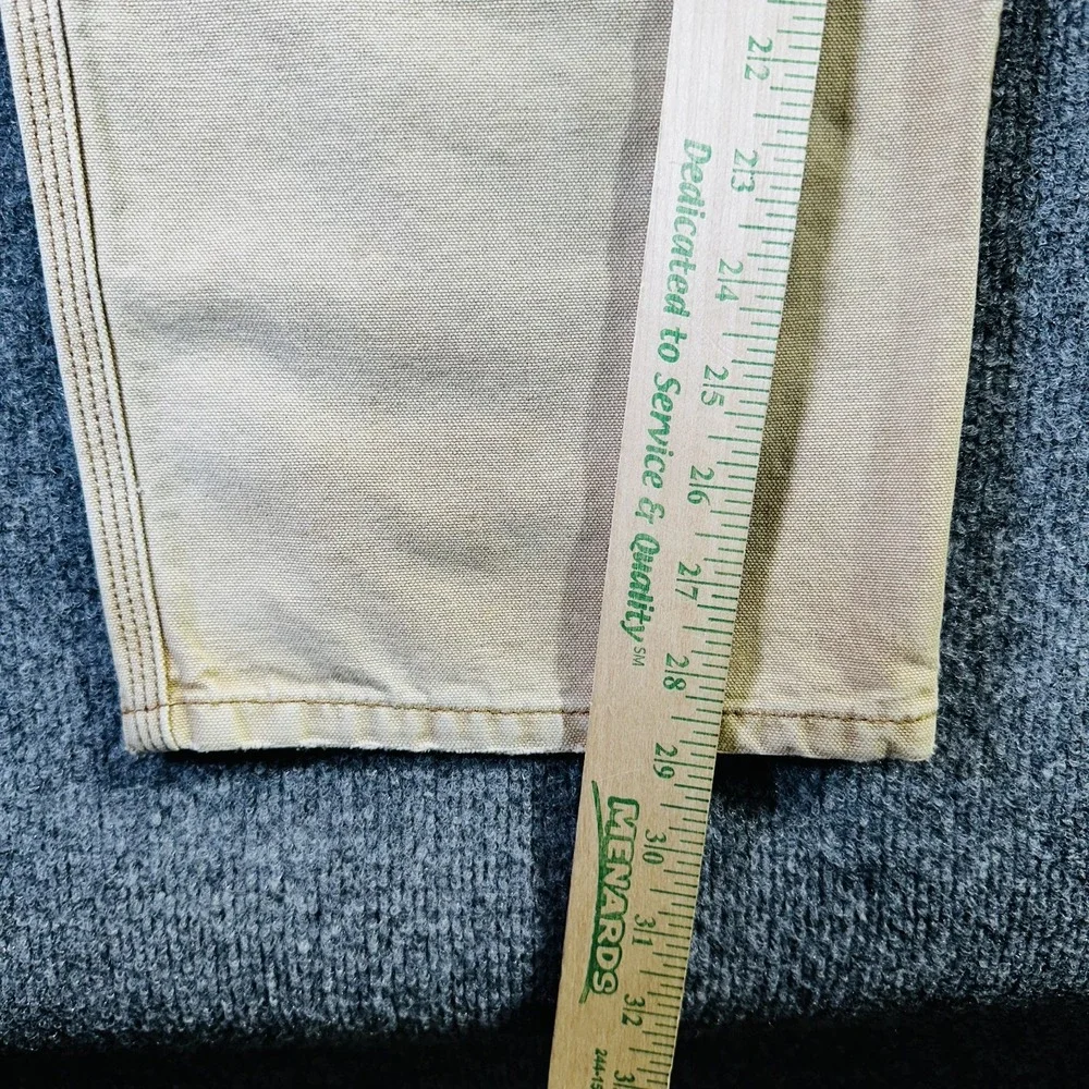 Levis 550 Double Knee Canvas Jeans Men 36x29 Brown Carpenter Relaxed Vintage Y2K